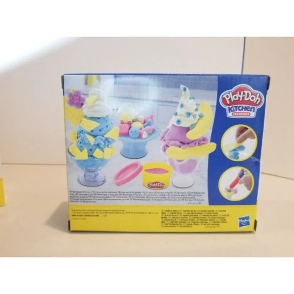 Play Doh Kitchen Milk and Cookies and Sundaes Sets‎ New 2